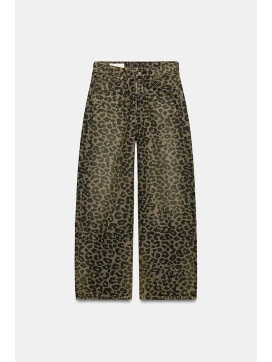 zara Denim - ZARA TRF BAGGY ANIMAL PRINT JEANS 4365/211/500